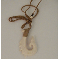 Kahoa Bone Hook Whale Tail - Handicrafts