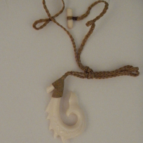 Kahoa Bone Hook Whale Tail - Handicrafts
