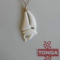 Kahoa Bone Sailboat & Whale - Handicrafts