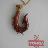 Kahoa Wooden Hook - Carving