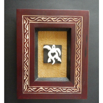 Framed Turtle - Tominiko Kama Stone Carver