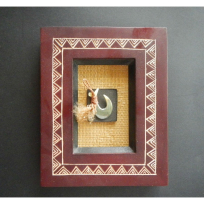 Framed Lure Hook with Shell - Handicrafts